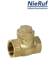 Válvula de retención roscada 3/8" pulgadas GR02 latón EPDM