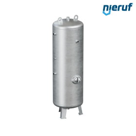 Depósito de alta presión vertical BE02 500 litros, 0-26 bar, acero galvanizado en caliente