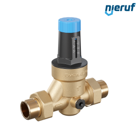 Reductor de presión de agua potable 1" DM09 latón NBR 1,5 - 6,0 bar