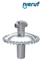 Reductor de presión mbar DN32 DM24 rosca hembra acero inoxidable EPDM 150 - 500 mbar