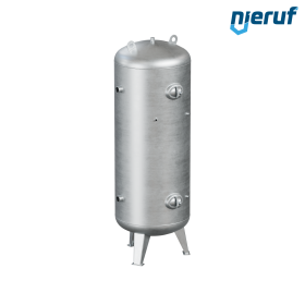 Depósito de vacío vertical BE03 1000 litros, -1-3 bar, acero galvanizado en caliente